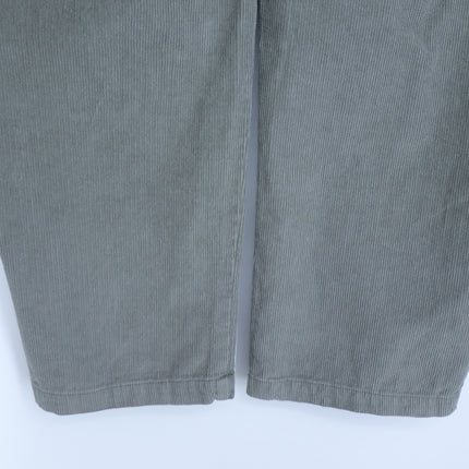 G1 Goods Straight Leg Corduroy Pants Dark Sage Green High Rise Women's 8