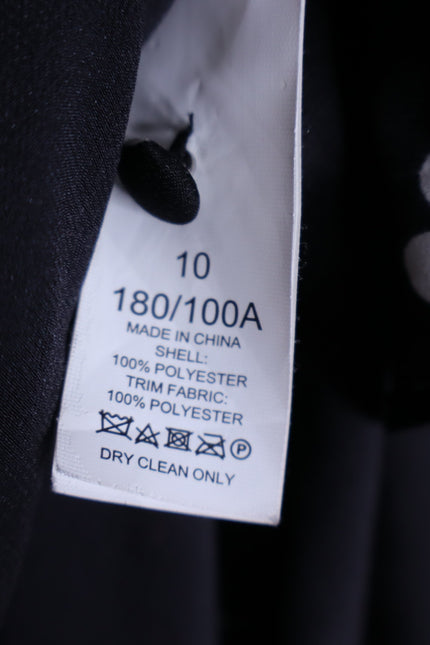 KATE SPADE Black Spade Clover Toss Belted Wrap Dress Long Sleeve Women's 10