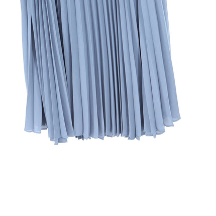 Vince Draped Pleated Midi Skirt Grey Lake Stone Accordion Pull On Midi Women's 4