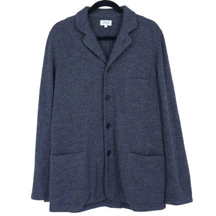Hartford Jay Double-Faced Wool Jacket Gray Button Front Long Sleeve Men's L