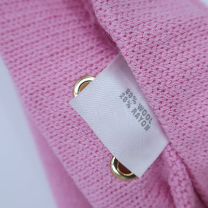ST. JOHN SPORT Wide Leg Sweater Pant Santana Knit Pink Track Suit Women's M