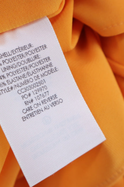 ALICE + OLIVIA Halterneck Sunburst Pleated Mini Dress Orange NWT Women's M