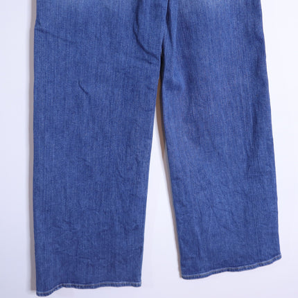 FRAME Le Slim Palazzo Jeans Drizzle Medium Wash Blue High Rise Women's 28