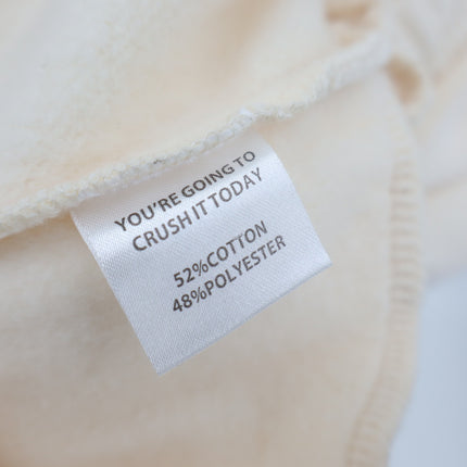YLLW The Label Minding My Own Business Sweatpants Ivory NWT Pull On Women's XL