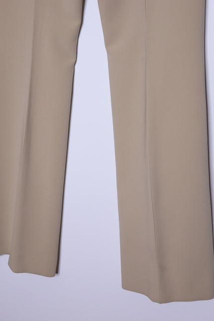 ST. JOHN Belted Wide Leg Trouser Beige High Waist Dress Pant Casual Women's 4