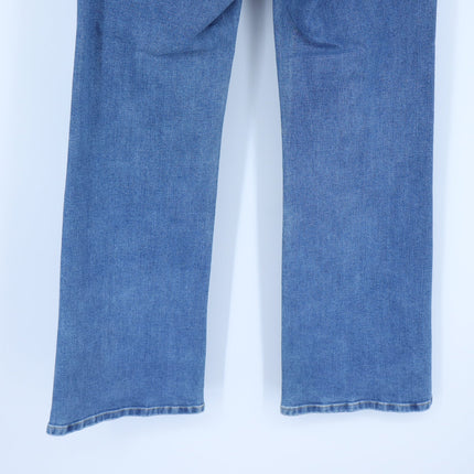 Bevy Flog Amy Denim Light Wash Bootcut Jeans Blue Stretch Zip Fly Women's 29