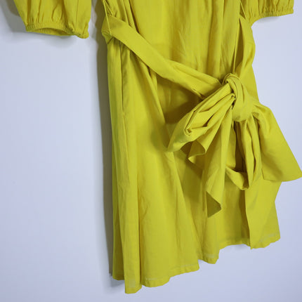 TRINA TURK Malina Mini Dress NWT Sunshine State Yellow Half Sleeve Women's M