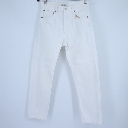 AGOLDE Parker Vintage Straight Jeans Milkshake White Low Slung Women's 24
