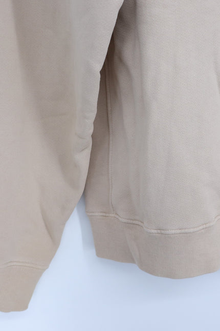 MADHAPPY Beige Classic Hoodie Fleece Sweatshirt Midweight Hoodie Women's L