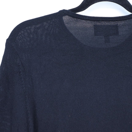 Bonobos Crew Neck Pullover Sweater Black Merino Wool Long Sleeve Men's XS