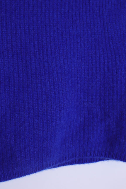 BY ANTHROPOLOGIE Oversized Ribbed Cashmere Sweater Vest Dark Blue Women's XS