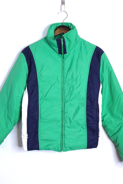WOOLRICH VTG 1970's Goose Down Winter Coat Green Snow Jacket Women's S