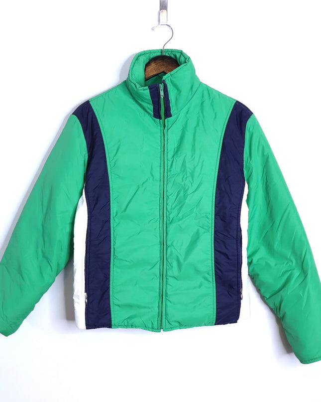 WOOLRICH VTG 1970's Goose Down Winter Coat Green Snow Jacket Women's S