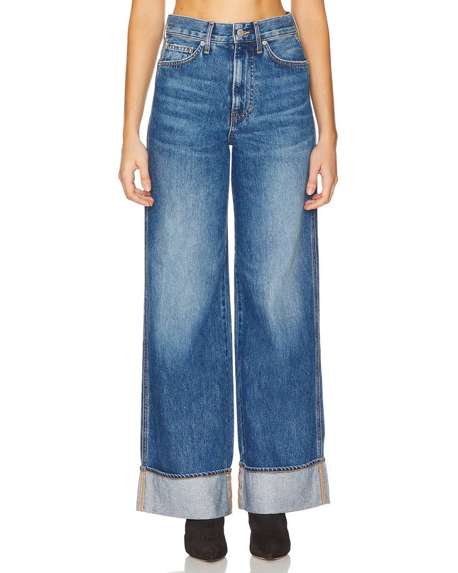 Veronica Beard Taylor Wide Leg Jeans Rebel Stone High Rise 5-Pocket Women's 24