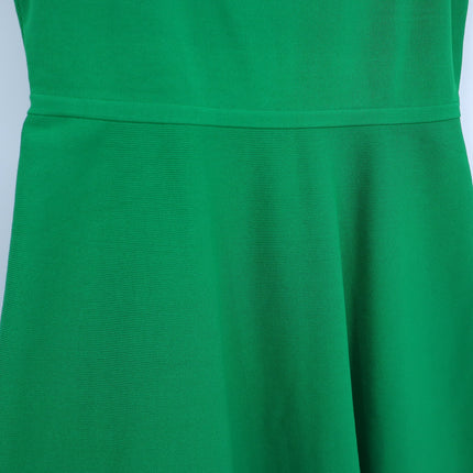 THE FOLD Vienna Sculpt Knit Midi Dress Emerald Green NWT Laser Cut Women's 10
