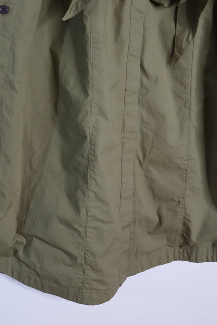 DEREK LAM NWT Mikala Belted Shirt Dress Oregano Green Short Sleeve Women's M