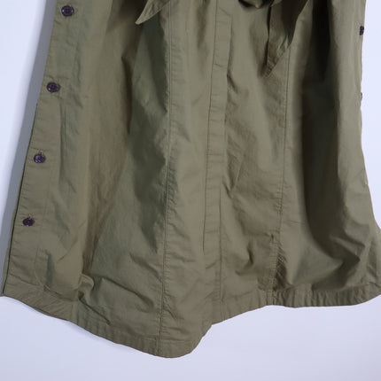 DEREK LAM Mikala Belted Shirt Dress NWT Oregano Green Short Sleeve Women's M