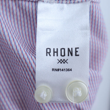 Rhone Commuter Shirt White Printed Sport Button Up Long Sleeve Men's XXL