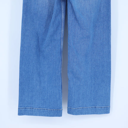 Pilcro and the Letterpress Skipper Cropped Jeans Blue Wash Wide Leg Women's 26