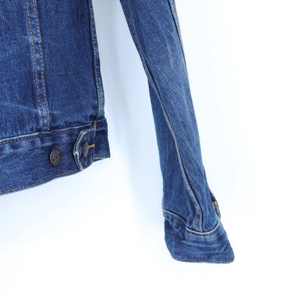 J. Crew Indigo Denim Jacket Tyler Blue Wash Button Front Long Sleeve Women's XS