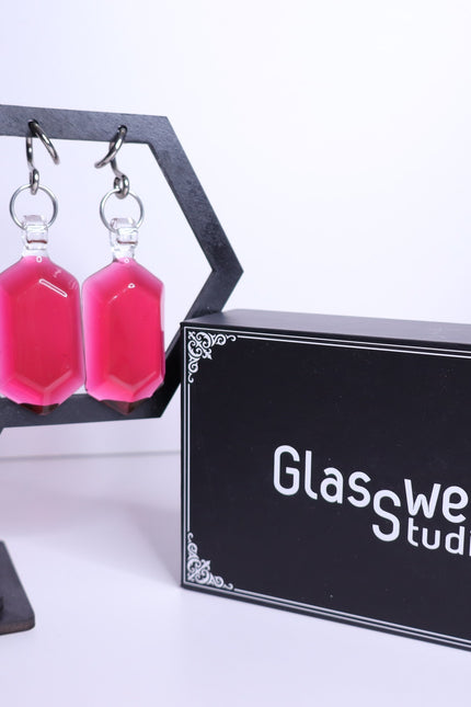 GLASSWEAR STUDIOS Handmade Pinot Noir Red Rupee Weights 10g/2.5mm Hangers