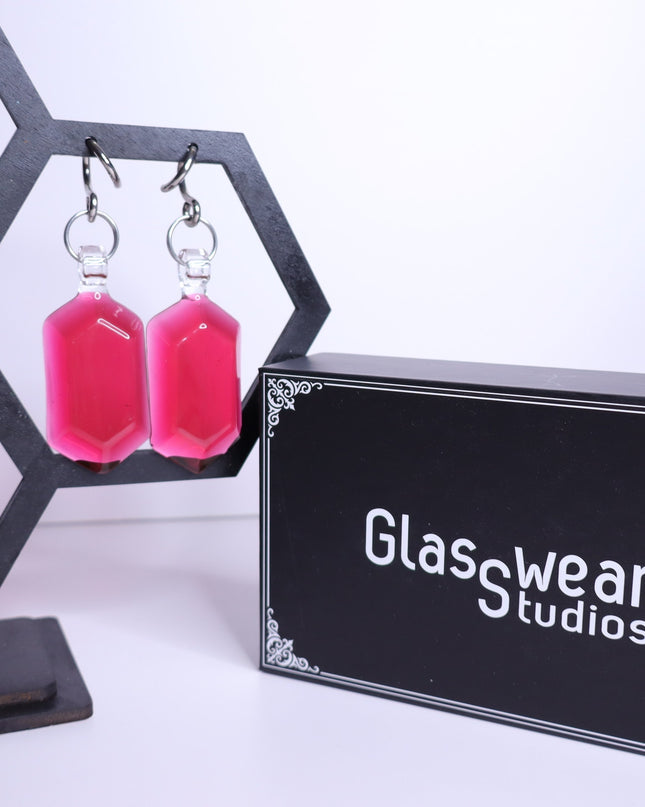 GLASSWEAR STUDIOS Handmade Pinot Noir Red Rupee Weights 10g/2.5mm Hangers