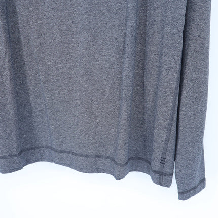 Lululemon Long Sleeve Knit Top Heathered Gray Crew Neck Active Men's XL