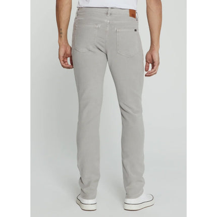 7Diamonds Generation 5-Pocket Pants Grey Slim Straight Cotton Men's 36X30