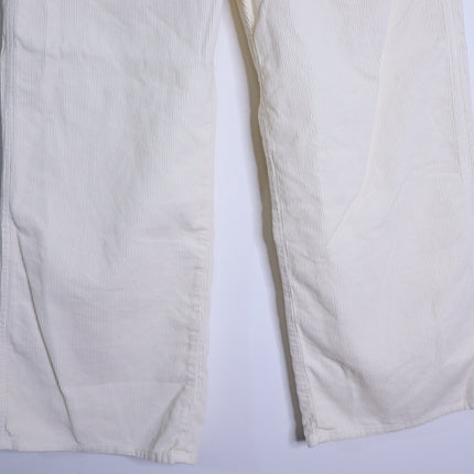 VERONICA BEARD Taylor Wide Leg Crop Pants Ecru Corduroy High Rise Women's 30