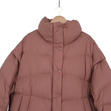 Lululemon Long Oversized Jacket Roasted Brown 600 Goose Down Puffer Women's M/L