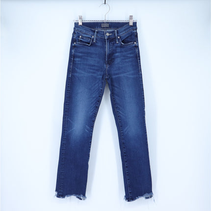 Mother Blue Rascal Ankle Chew Jeans Blue Tongue And Chic Mid Rise Women's 24