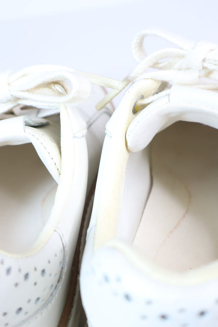 COLE HAAN Grandpro Topspin Sneakers Ivory Scallop Lace Up Women's 5.5B