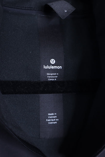 LULULEMON Hooded Sleet Sprinter Jacket Black Softshell Full Zip Women's 4