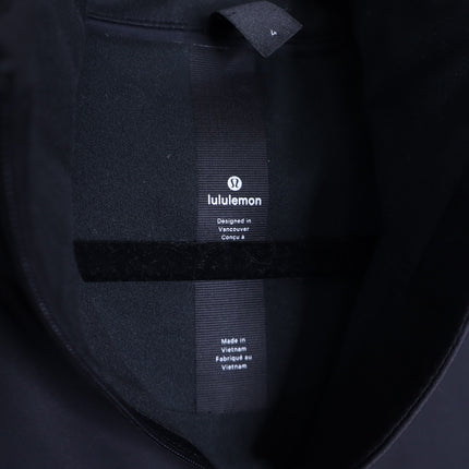 LULULEMON Hooded Sleet Sprinter Jacket Black Softshell Full Zip Women's 4