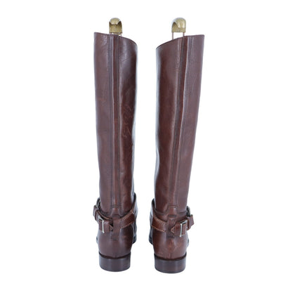Ralph Lauren Collection Leather Riding Boot Brown Western Luxury Women's 5.5B