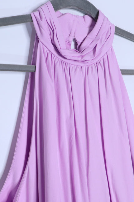 VERONICA BEARD NWT Kinny Halter Dress Barely Orchid Sleeveless Women's 10