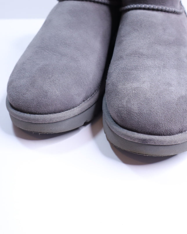 UGG Classic Mini II Mid Top Boot Grey Sheepskin Winter Boot Women's 7