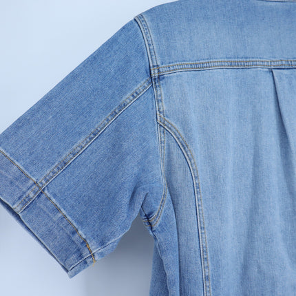 RAMY BROOK Tunechi Denim Mini Dress NWT Blue Light Wash Women's 30/US 10