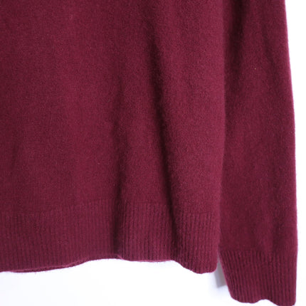 Banana Republic 100% Cashmere Crew Neck Sweater Maroon Long Sleeve Men's MT