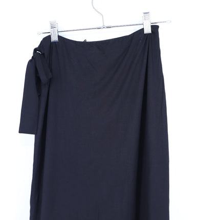 House of Harlow 1960 x Revolve Midi Wrap Skirt Black NWT Side Tie Women's XS
