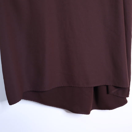 VINCE Strappy Crepe Tank Dress Brown Adjustable Tie Back Pockets Women's M