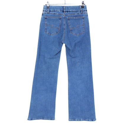 Bevy Flog Amy Denim Light Wash Bootcut Jeans Blue Stretch Zip Fly Women's 29