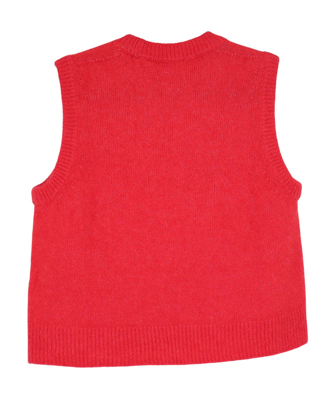 SEZANE Samuel Jumper Vest Red NWT Pullover Sleeveless Sweater Women's S
