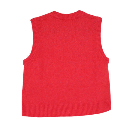 SEZANE Samuel Jumper Vest Red NWT Pullover Sleeveless Sweater Women's S