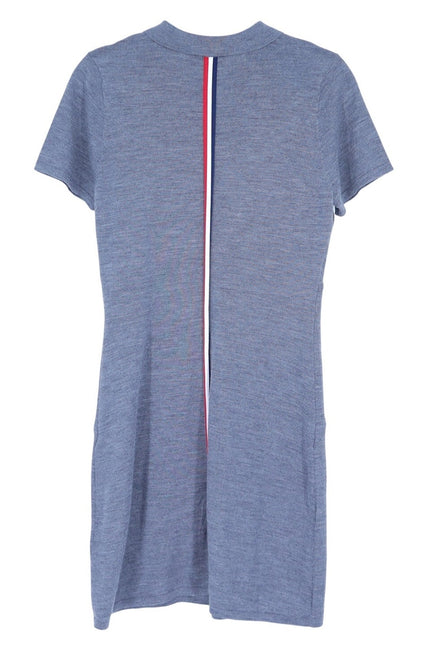 G/FORE Wool Sweater Dress Gray Stripe Short Sleeve Golf Active Women's M
