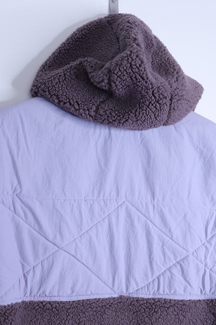 FP MOVEMENT Adventure Awaits Fleece Vest Shark Combo Lavender Women's S