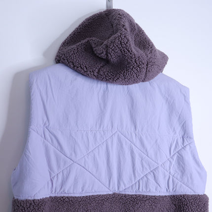 FP MOVEMENT Adventure Awaits Fleece Vest Shark Combo Lavender Women's S