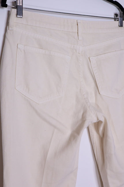 L'AGENCE NEW Milana Low Rise Stovepipe Straight Jeans French Vanilla Women's 28