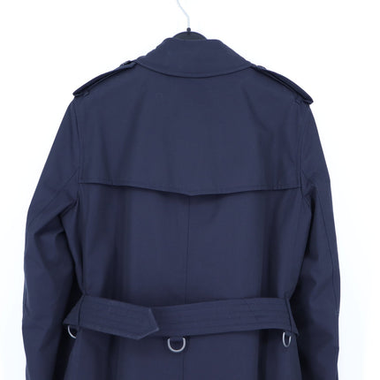 Burberry Kensington Heritage Mid Trench Coat NWT Midnight Blue Belted Women's 6
