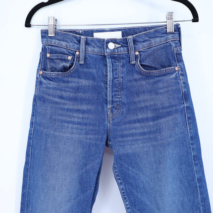 MOTHER The Tomcat Straight Ankle Jeans Rugby Rodeo Blue Women's 25